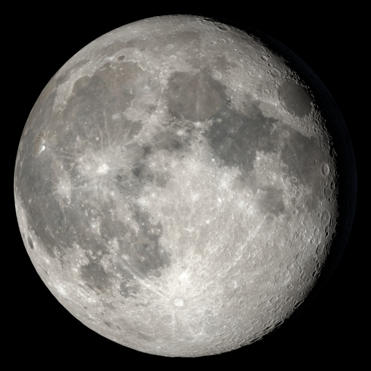 NASA visualization of the Moon on January 5, 2026