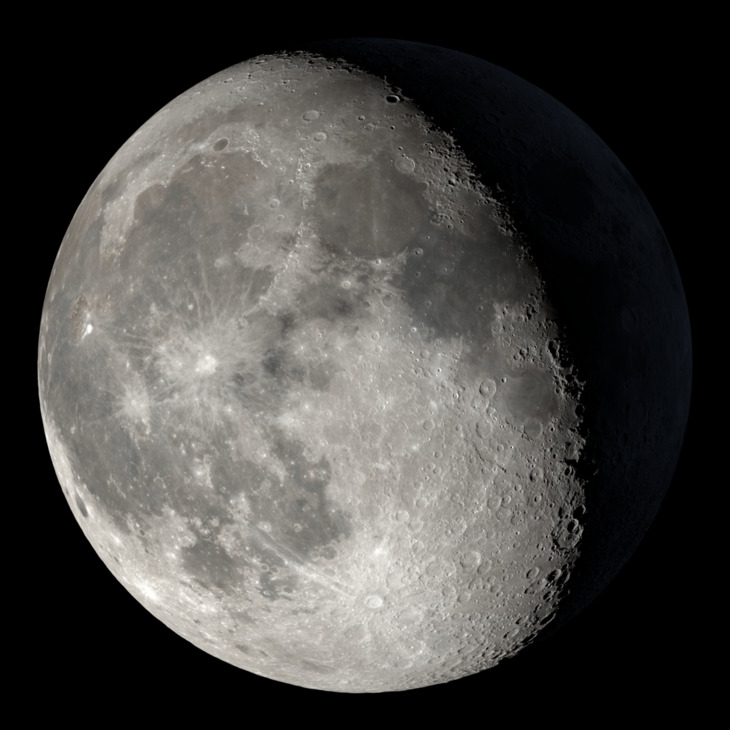 NASA visualization of the Moon on January 7, 2026