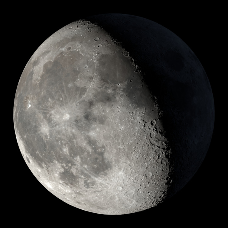 NASA visualization of the Moon on January 8, 2026