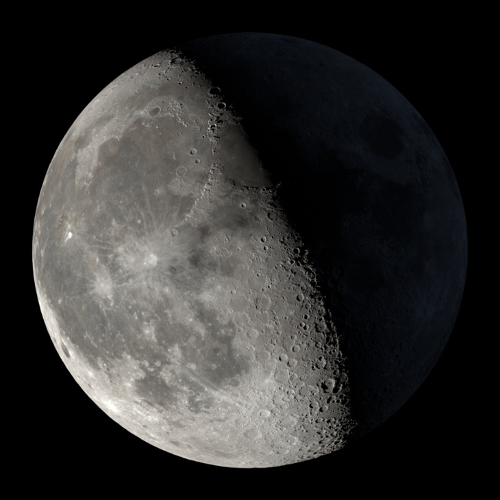 NASA visualization of the Moon on January 9, 2026