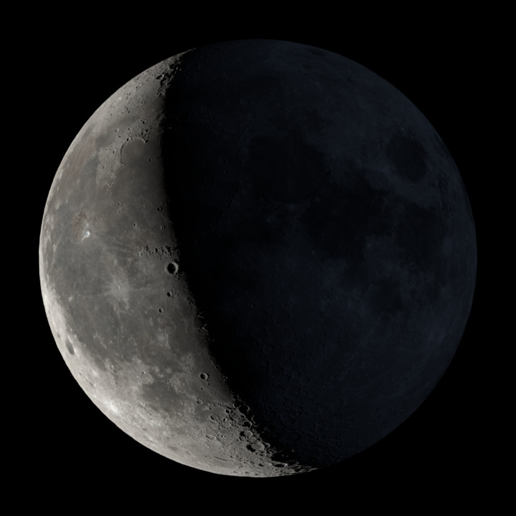 NASA visualization of the Moon on January 12, 2026