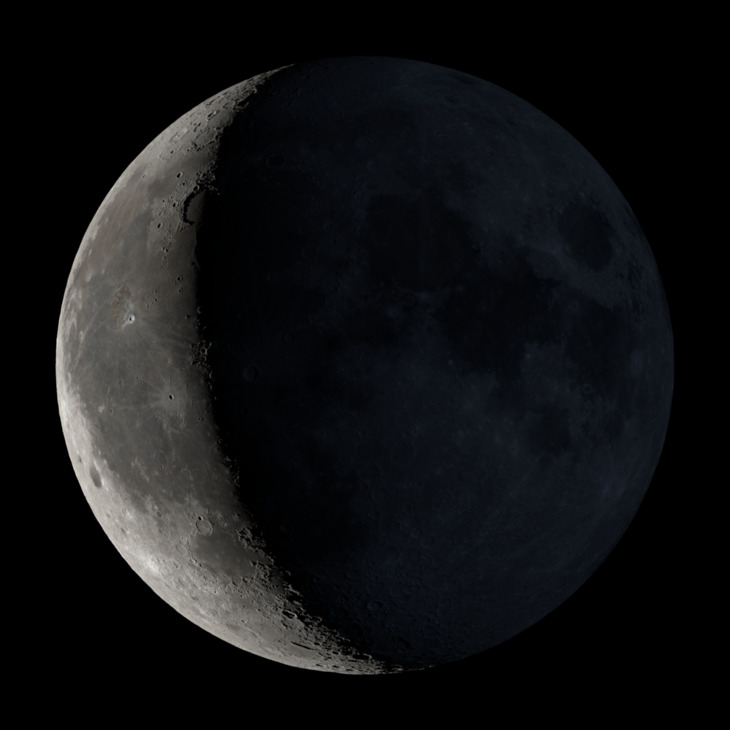 NASA visualization of the Moon on January 13, 2026