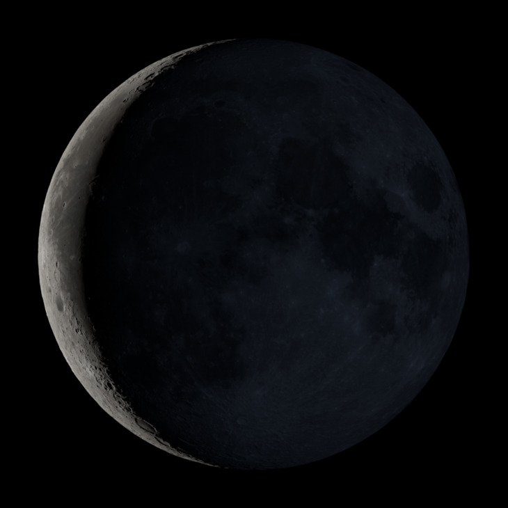 NASA visualization of the Moon on January 15, 2026