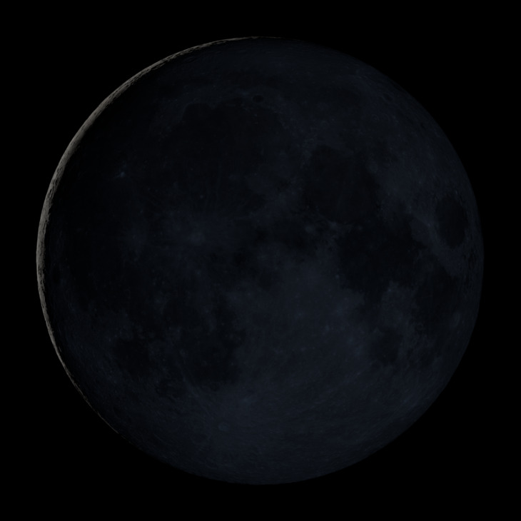 NASA visualization of the Moon on January 17, 2026