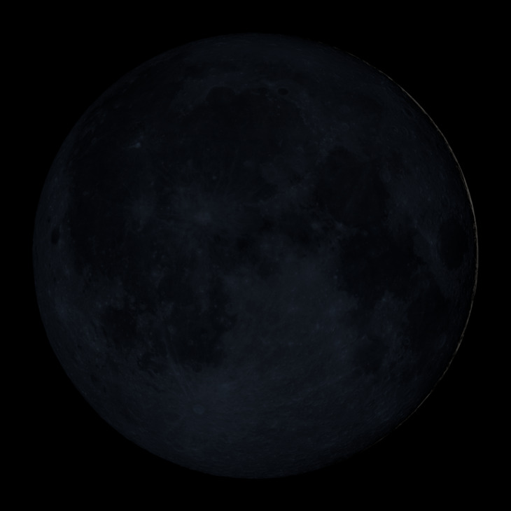 NASA visualization of the Moon on January 19, 2026