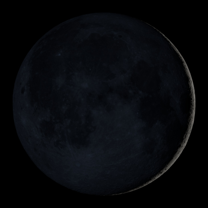 NASA visualization of the Moon on January 20, 2026