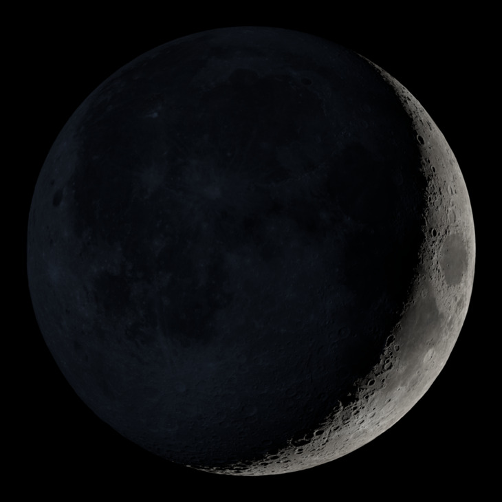 NASA visualization of the Moon on January 22, 2026