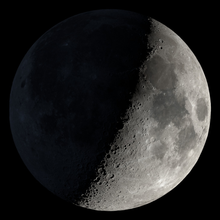 NASA visualization of the Moon on January 25, 2026