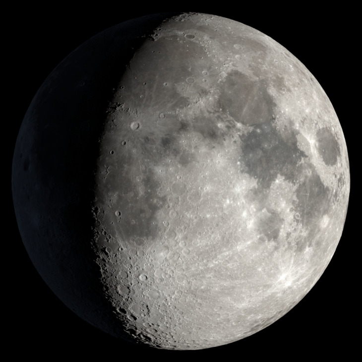 NASA visualization of the Moon on January 28, 2026