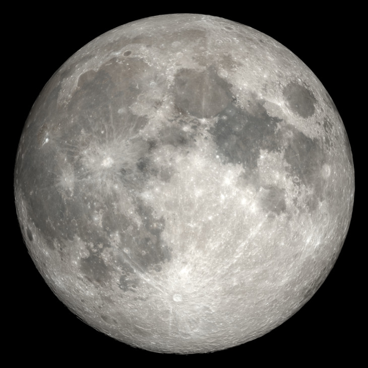 NASA visualization of the Moon on February 1, 2026