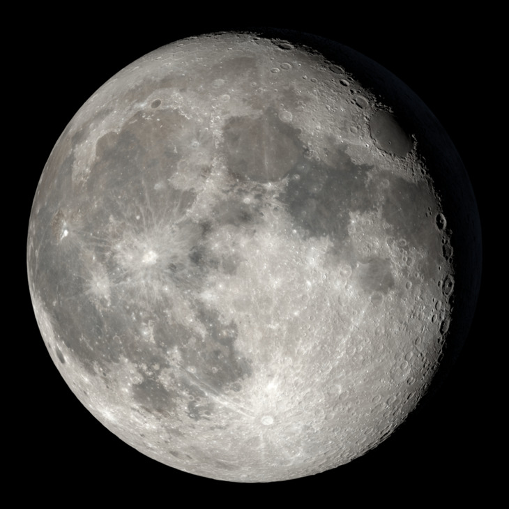 NASA visualization of the Moon on February 4, 2026