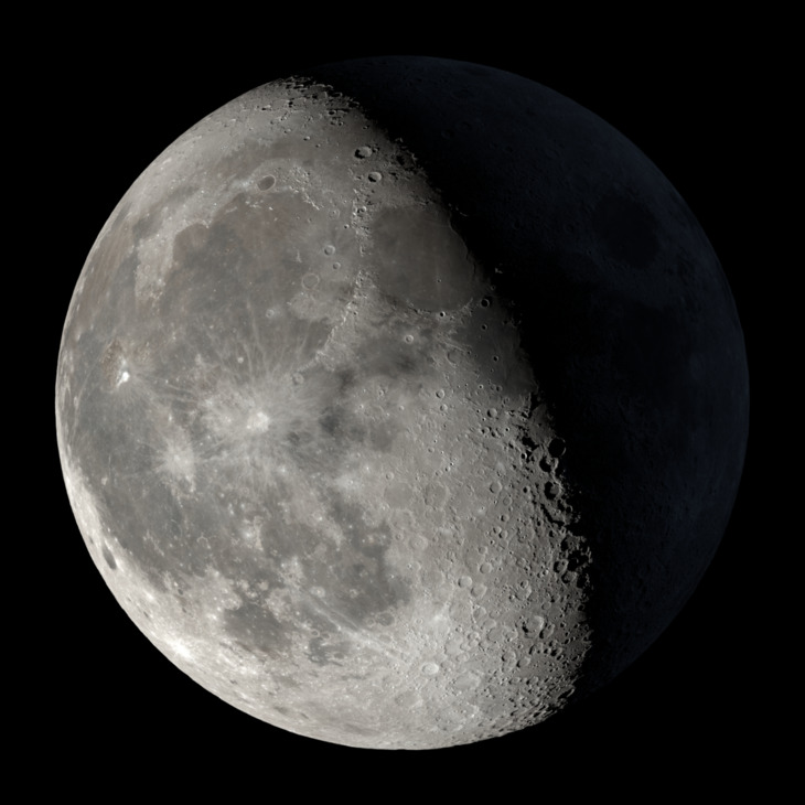 NASA visualization of the Moon on February 7, 2026