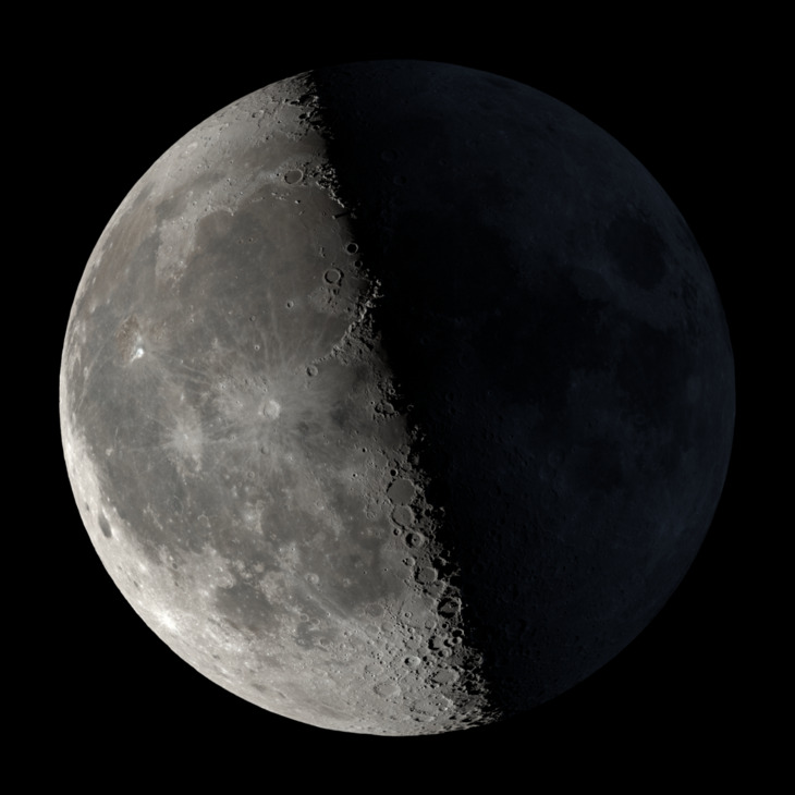 NASA visualization of the Moon on February 9, 2026