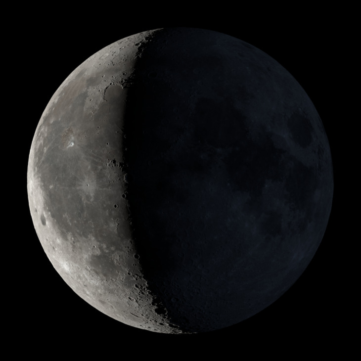 NASA visualization of the Moon on February 11, 2026