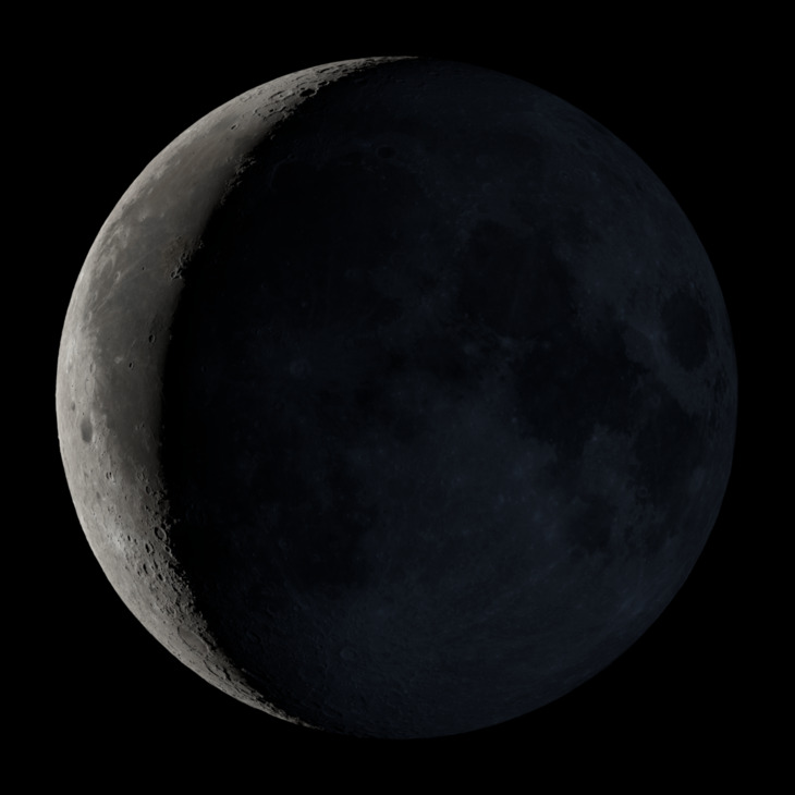 NASA visualization of the Moon on February 13, 2026