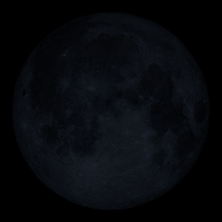 NASA visualization of the Moon on February 17, 2026
