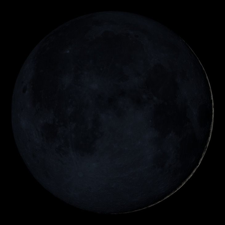 NASA visualization of the Moon on February 18, 2026