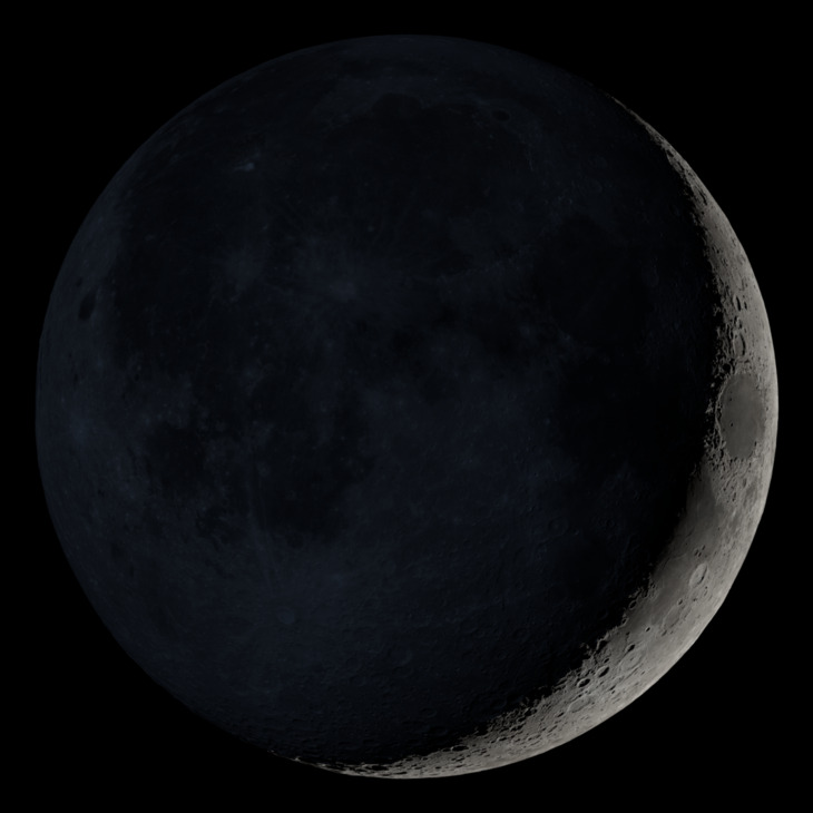 NASA visualization of the Moon on February 20, 2026