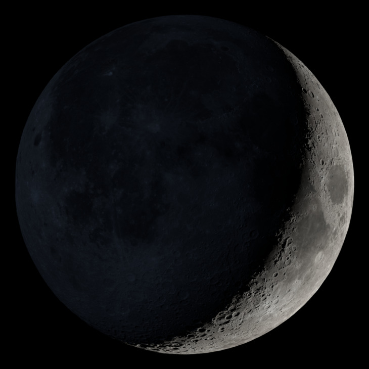 NASA visualization of the Moon on February 21, 2026