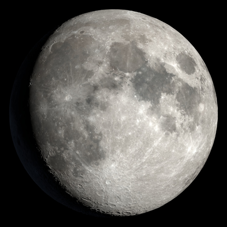 NASA visualization of the Moon on February 28, 2026