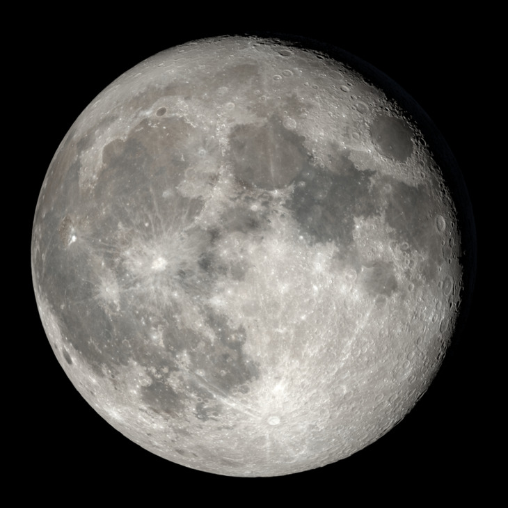 NASA visualization of the Moon on March 5, 2026
