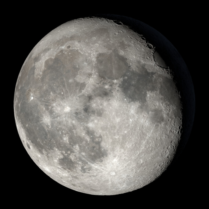 NASA visualization of the Moon on March 6, 2026