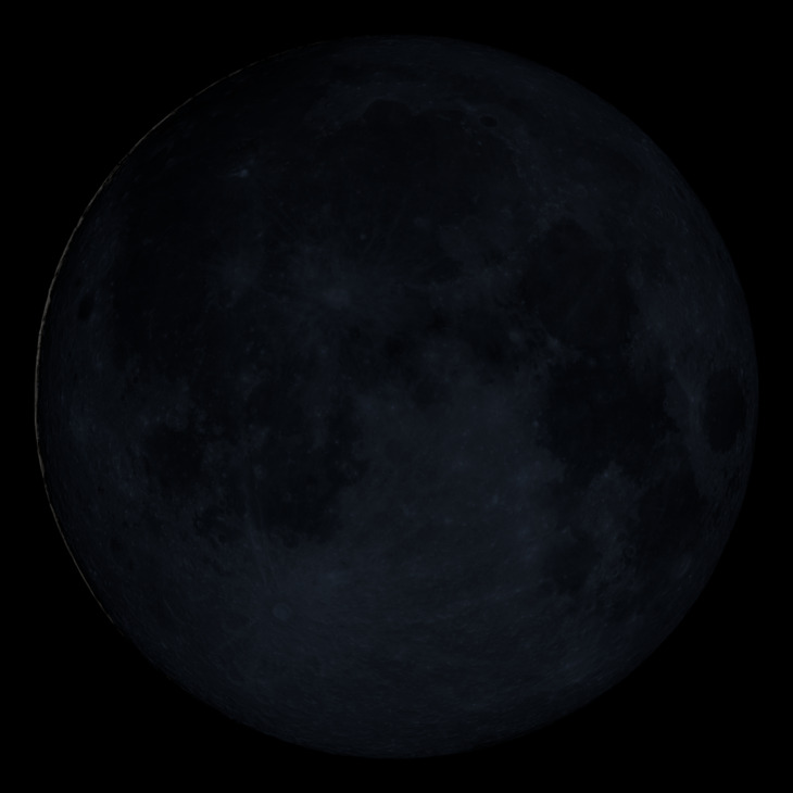 NASA visualization of the Moon on March 18, 2026