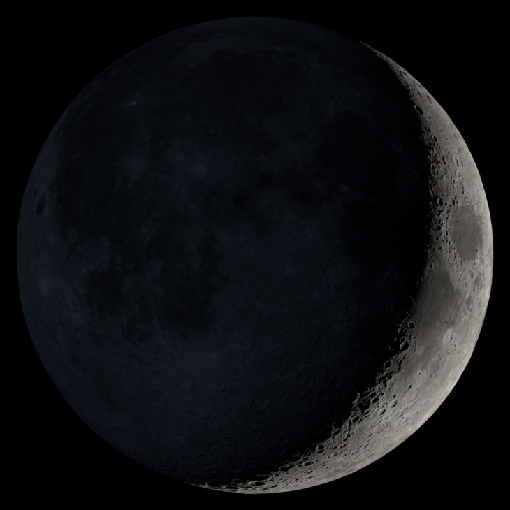 NASA visualization of the Moon on March 22, 2026