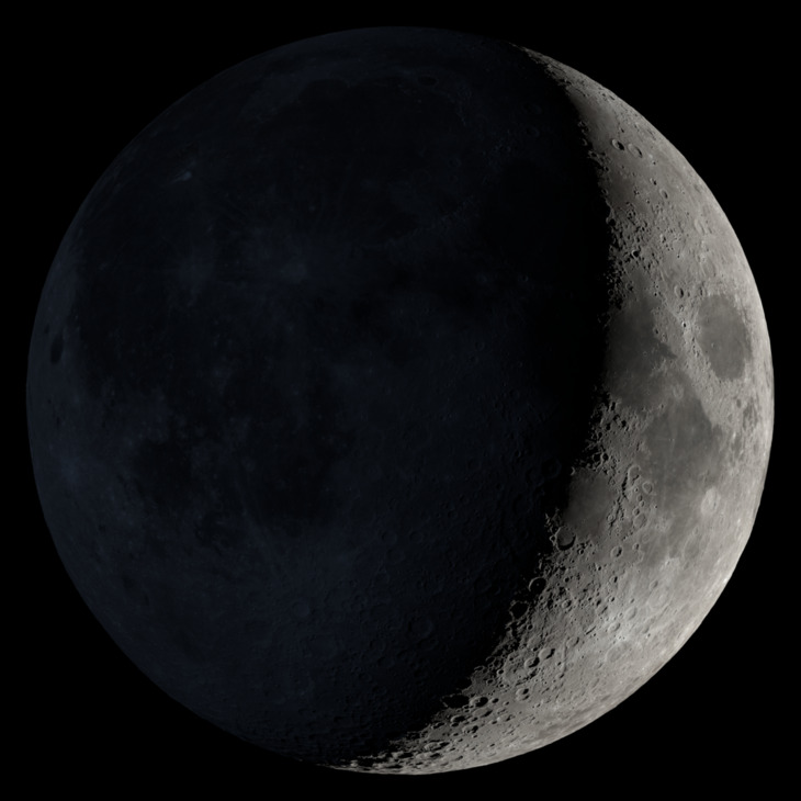 NASA visualization of the Moon on March 23, 2026