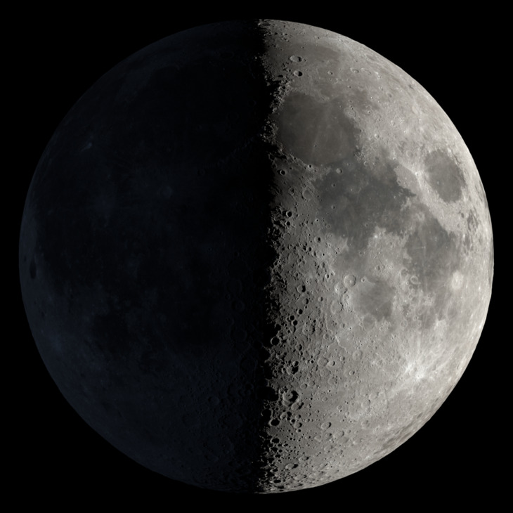 NASA visualization of the Moon on March 25, 2026