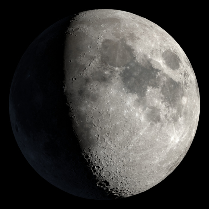 NASA visualization of the Moon on March 27, 2026