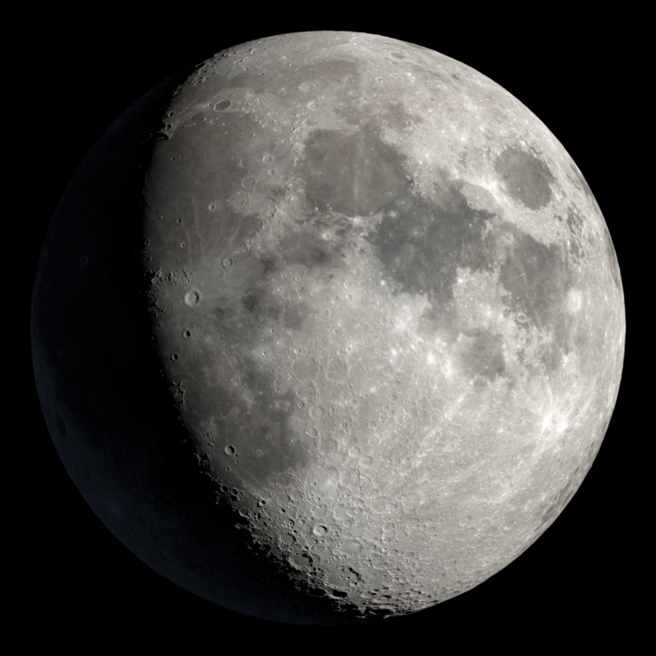 NASA visualization of the Moon on March 28, 2026