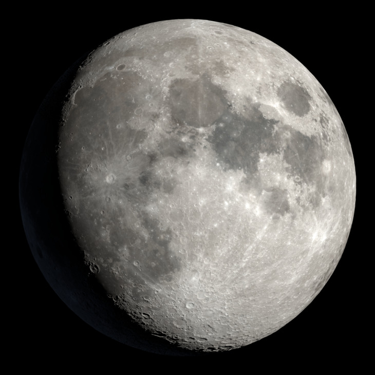 NASA visualization of the Moon on March 29, 2026