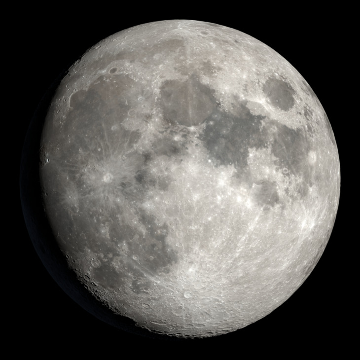 NASA visualization of the Moon on March 30, 2026