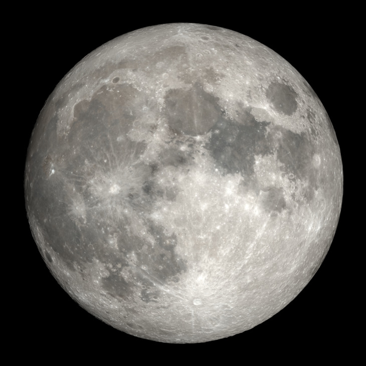 NASA visualization of the Moon on April 1, 2026
