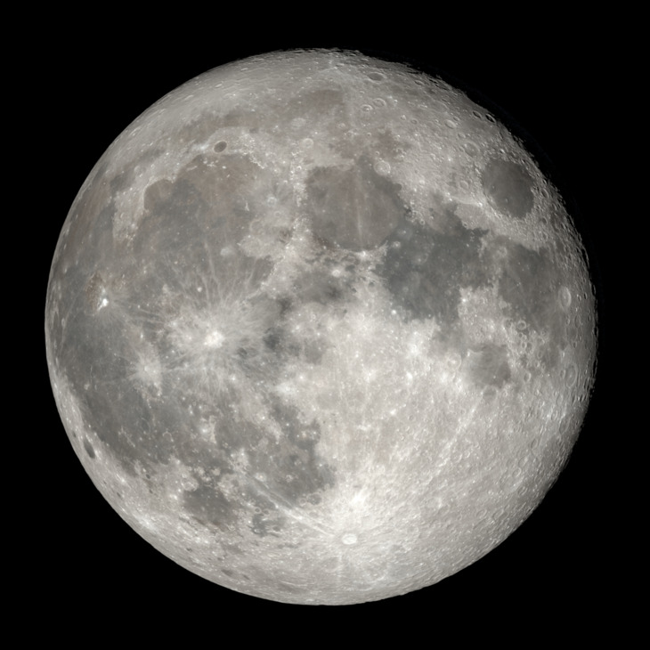 NASA visualization of the Moon on April 3, 2026