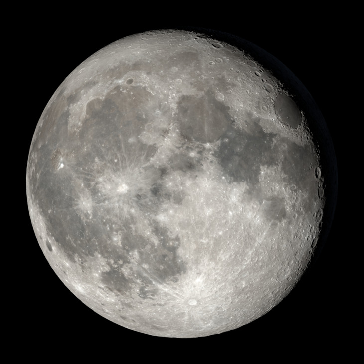 NASA visualization of the Moon on April 4, 2026
