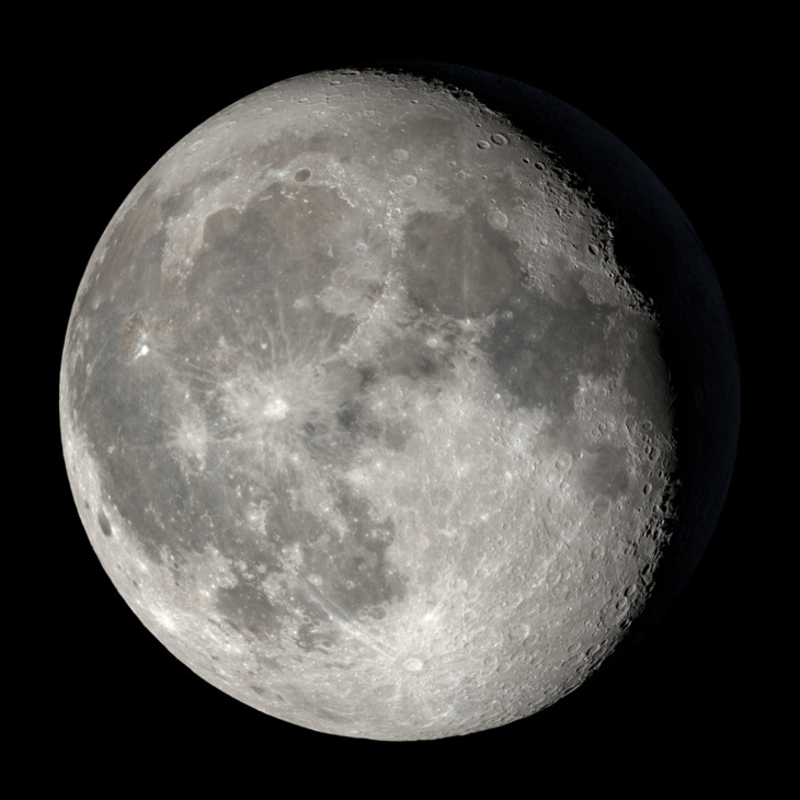 NASA visualization of the Moon on April 5, 2026