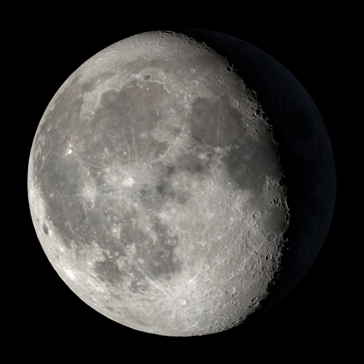 NASA visualization of the Moon on April 6, 2026