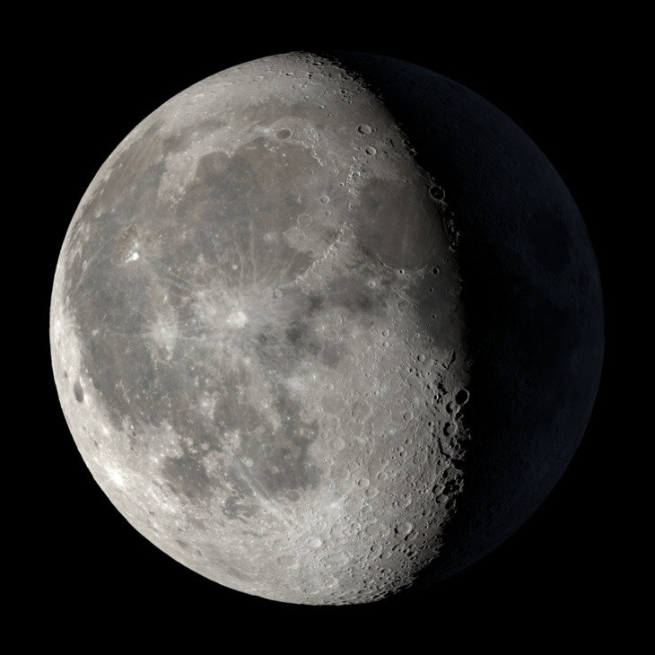 NASA visualization of the Moon on April 7, 2026