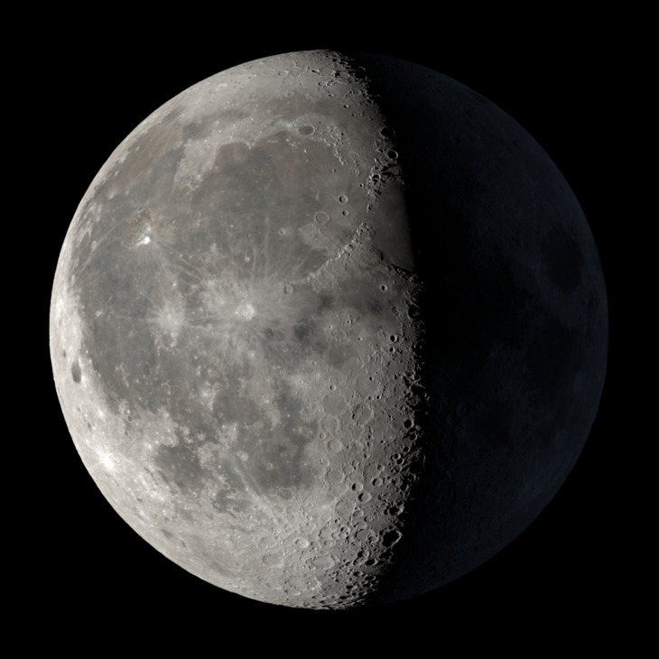 NASA visualization of the Moon on April 8, 2026