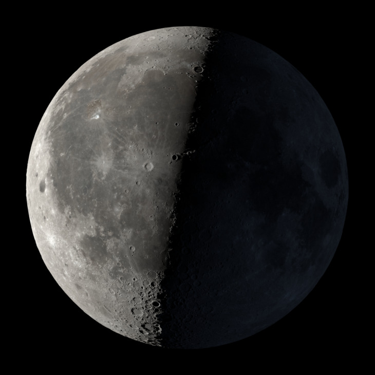 NASA visualization of the Moon on April 10, 2026