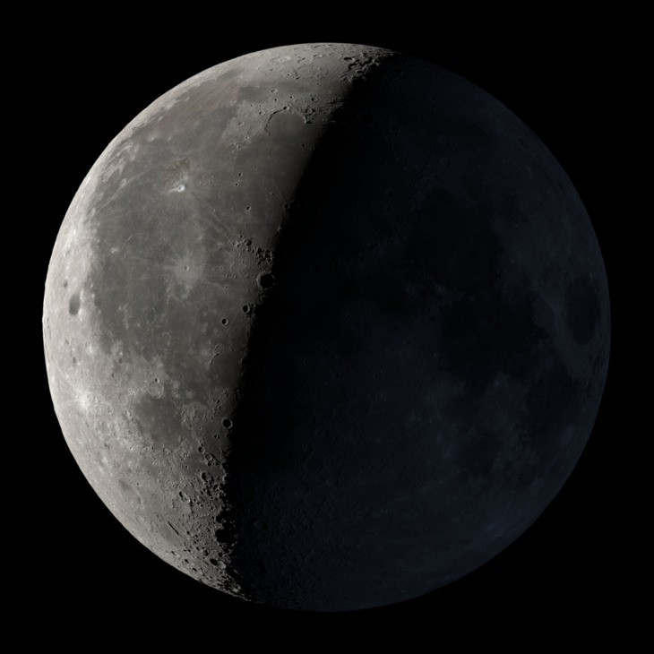 NASA visualization of the Moon on April 11, 2026