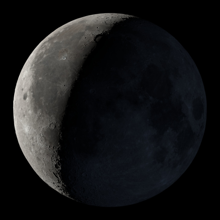 NASA visualization of the Moon on April 12, 2026