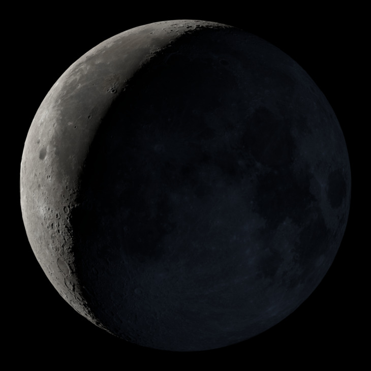 NASA visualization of the Moon on April 13, 2026