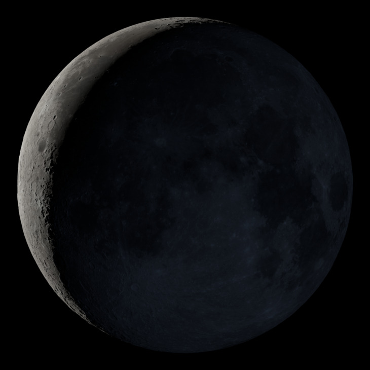 NASA visualization of the Moon on April 14, 2026