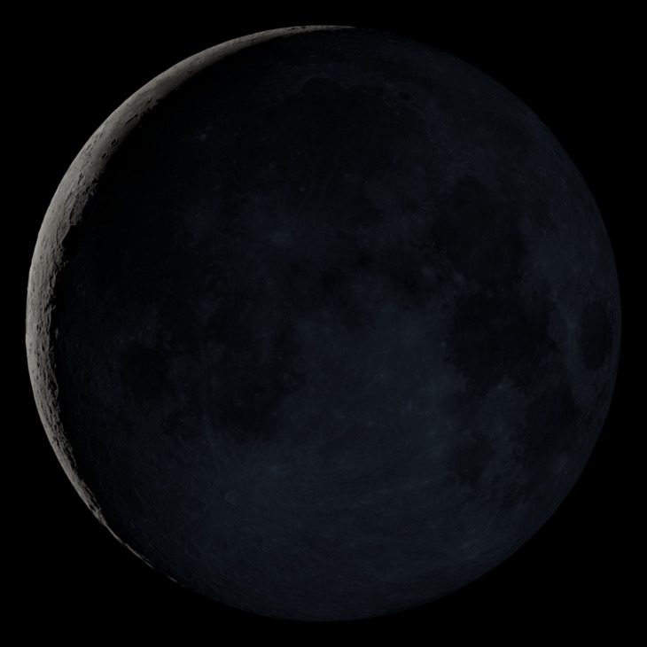 NASA visualization of the Moon on April 15, 2026