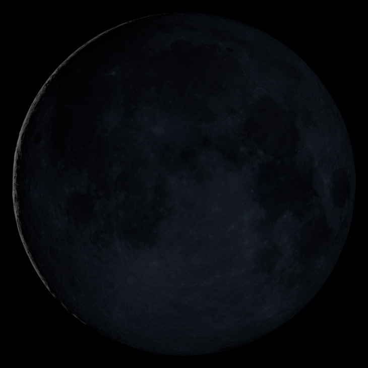 NASA visualization of the Moon on April 16, 2026