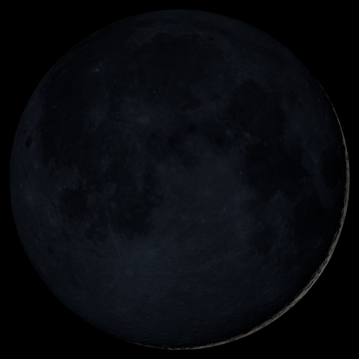 NASA visualization of the Moon on April 18, 2026