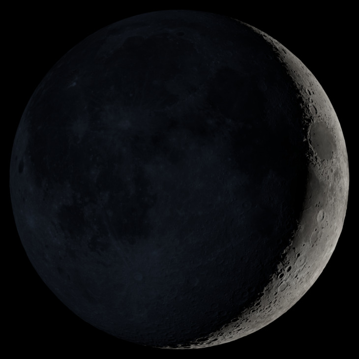 NASA visualization of the Moon on April 20, 2026